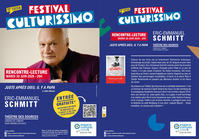 Culturissimo : Éric-Emmanuel Schmitt en rencontre-lecture