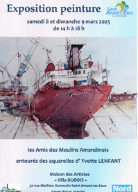 Exposition des Peintres des Amis des Moulins Amandinois