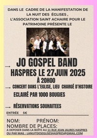 Concert du JO Gospel Band - La Nuit des Églises 2025