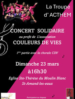 Concert solidaire au profit de Couleurs de Vies