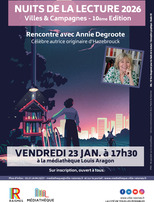 |Nuits de la Lecture| Rencontre avec Annie Degroote