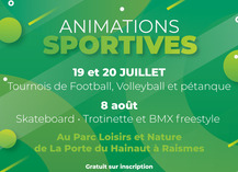 Animations sportives au Parc Loisirs et Nature de La Porte du Hainaut à Raismes - Raismes